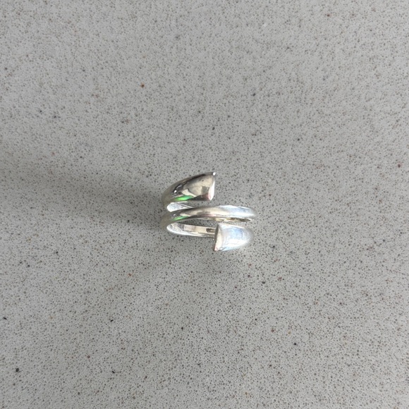 Sterling Silver 925 Wrap Ring Causal Western Modern - Picture 4 of 5